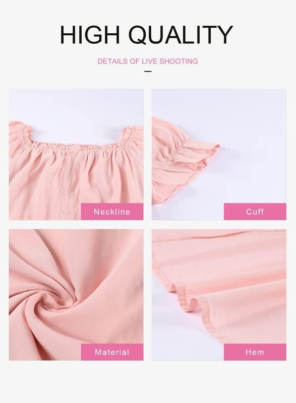 Dokotoo Womens 2023 Off The Shoulder Casual Short Sleeve Maxi Dress High Low Solid Cocktail Skater Dresses