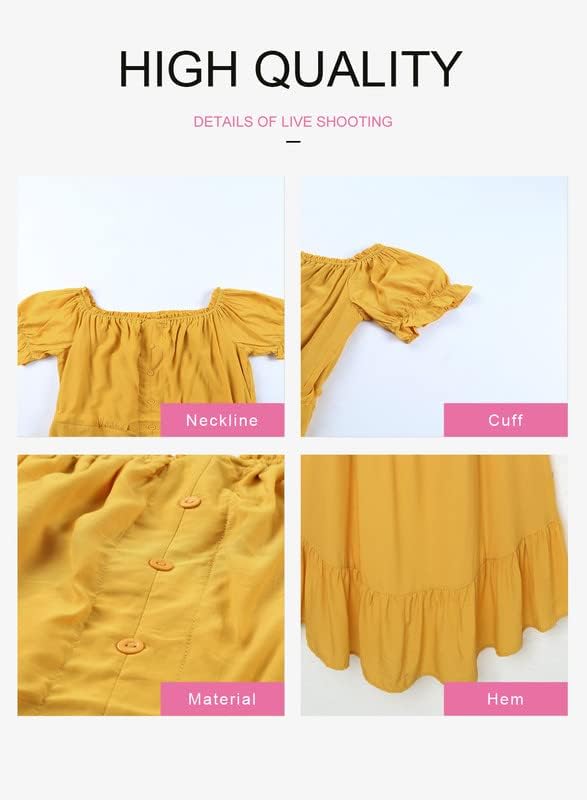 Dokotoo Womens 2023 Off The Shoulder Casual Short Sleeve Maxi Dress High Low Solid Cocktail Skater Dresses