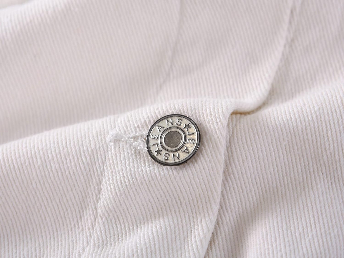 Kedera Women's Embroidered Rivet Pearl Short Denim Jacket Coat