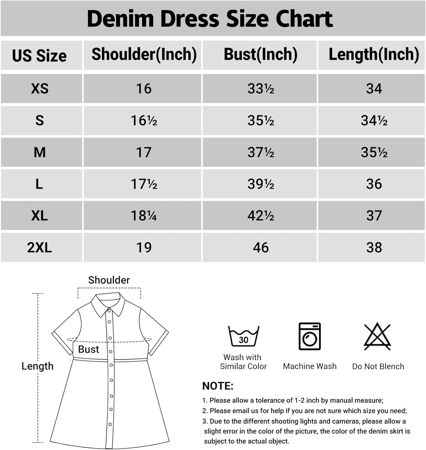 KDF Denim Dress for Women with Pockets Short Sleeve Babydoll Denim Shirt Dresses for Women 2023