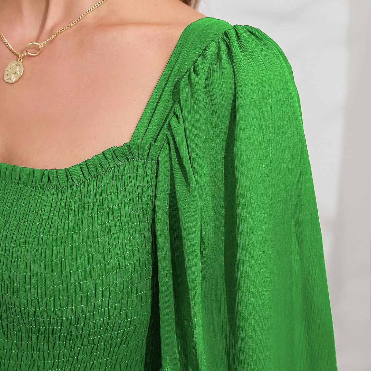 Byinns Women's 2024 Square Neck Ruffle Dress Long Sleeve Floral Print Tiered Tie Back Layered Swing Mini Dress