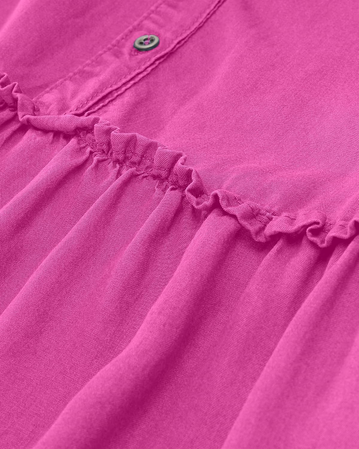 luvamia Denim Dress for Women Long Sleeve Shift Button Down Ruffle Jean Dresses Chambray Western Short Dresses Pockets