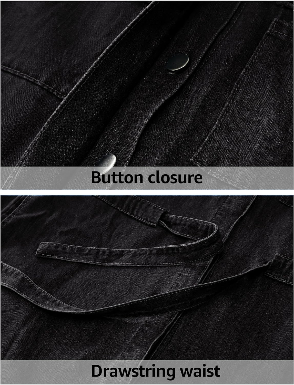 luvamia Denim Dress for Women Long Sleeve Jean Button Down Shirt Dresses with Pockets Casual Fashion Shift Short Dress